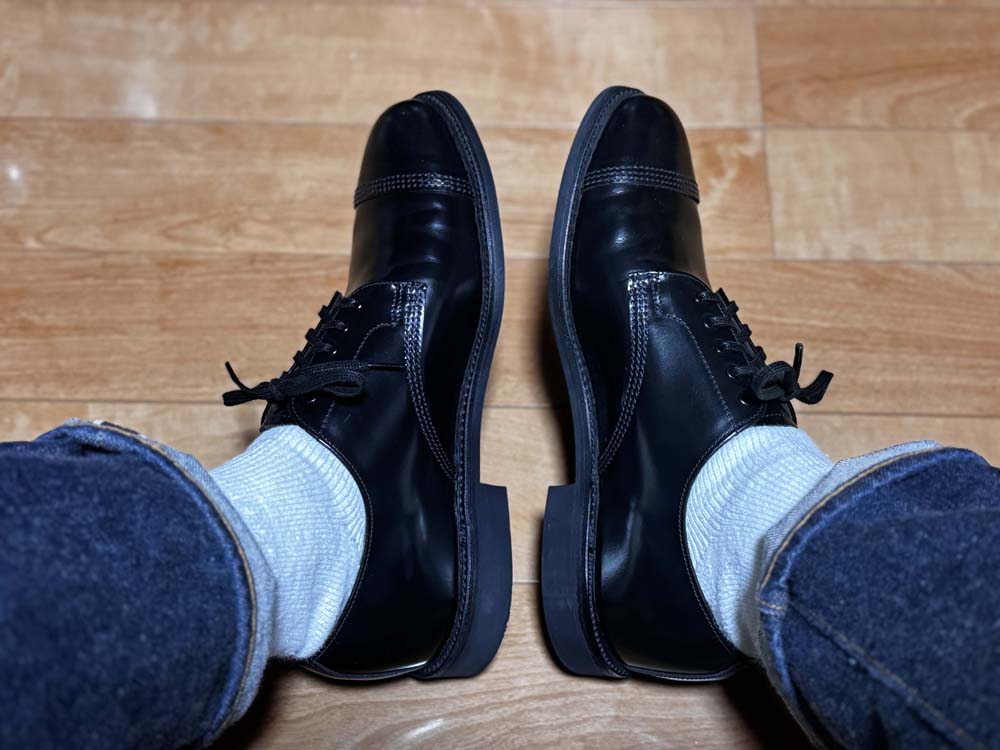 サンダース ミリタリーダービーを履いた内側面の写真