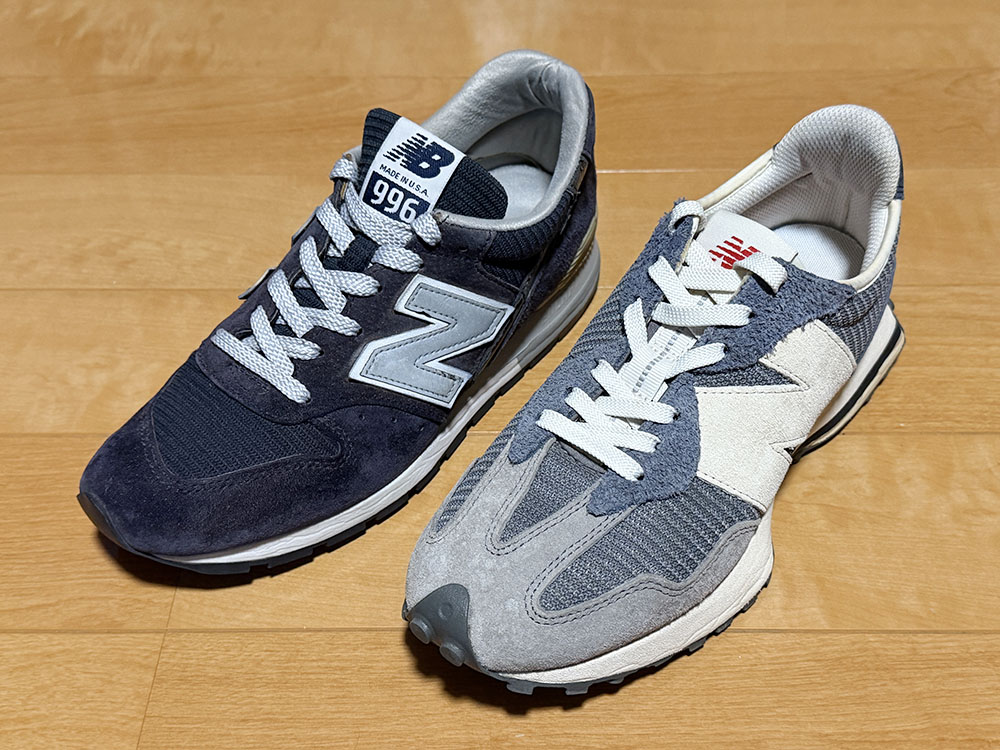 ニューバランス327とM996の比較