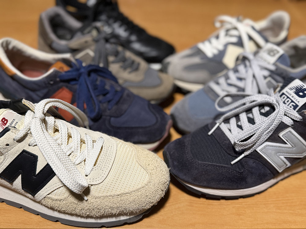 ニューバランス複数モデル(M996・M990・M1300・M1500・M327)の比較